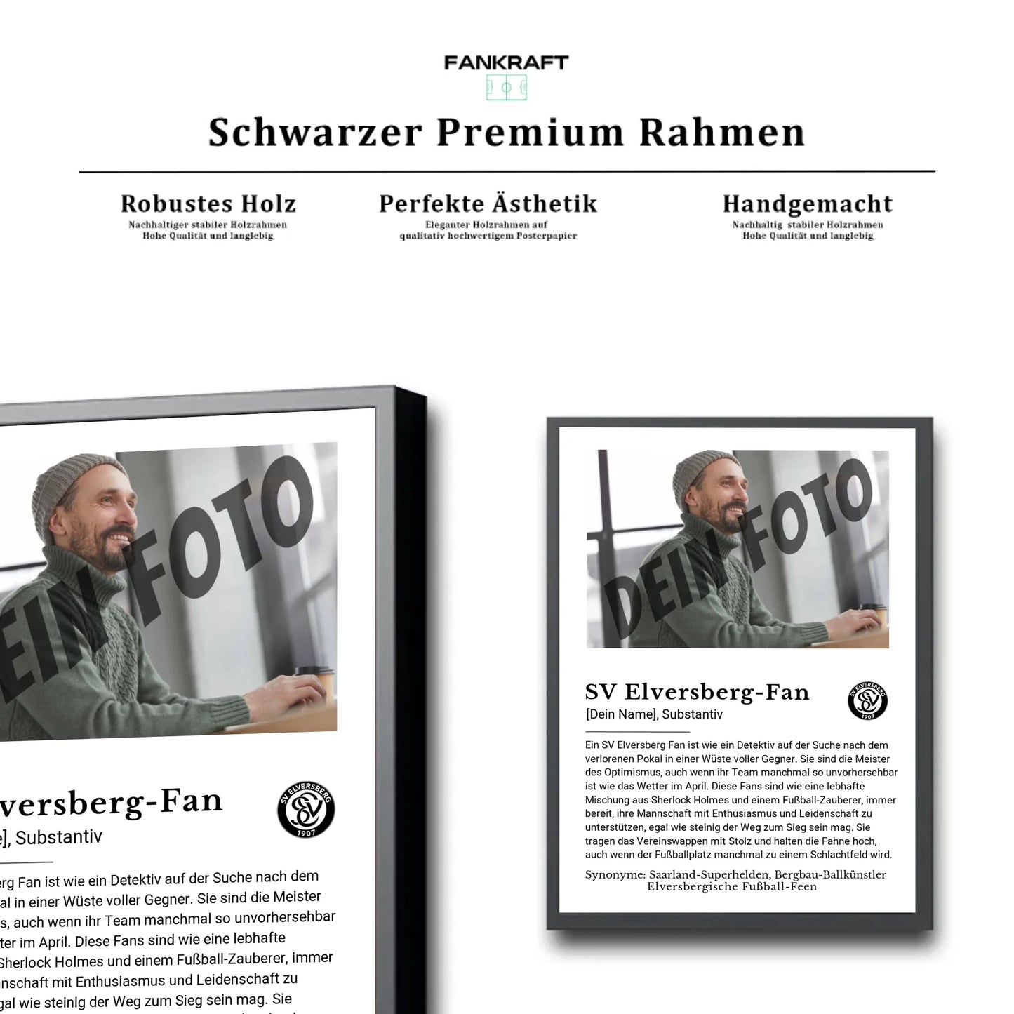 Stadion Schwarzer Premium Rahmen
