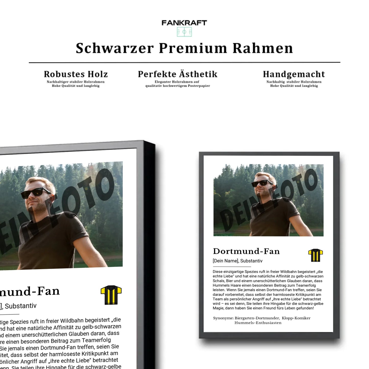 Stadion Schwarzer Premium Rahmen