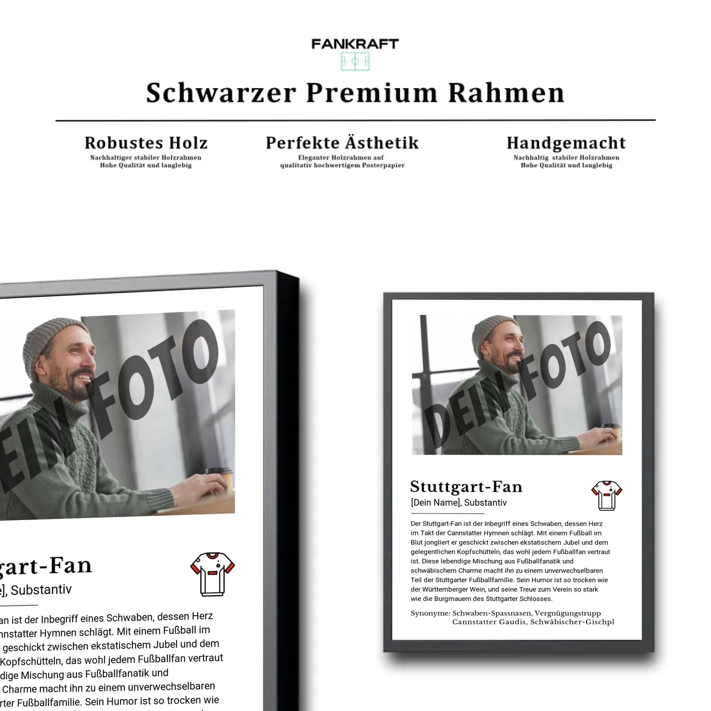 Stadion Schwarzer Premium Rahmen