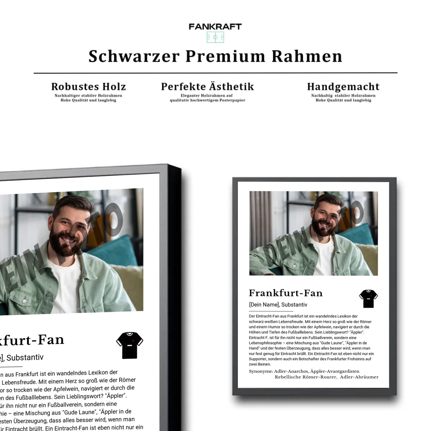 Stadion Schwarzer Premium Rahmen