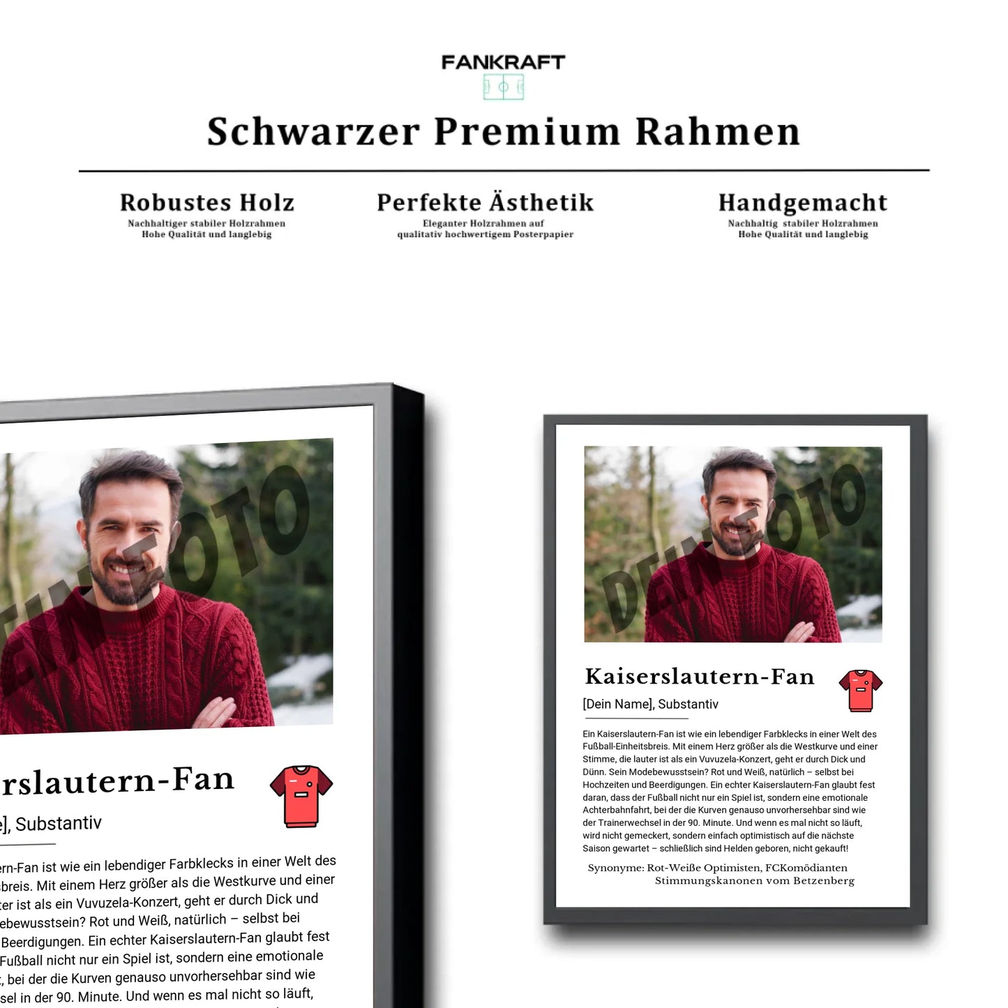 Stadion Schwarzer Premium Rahmen