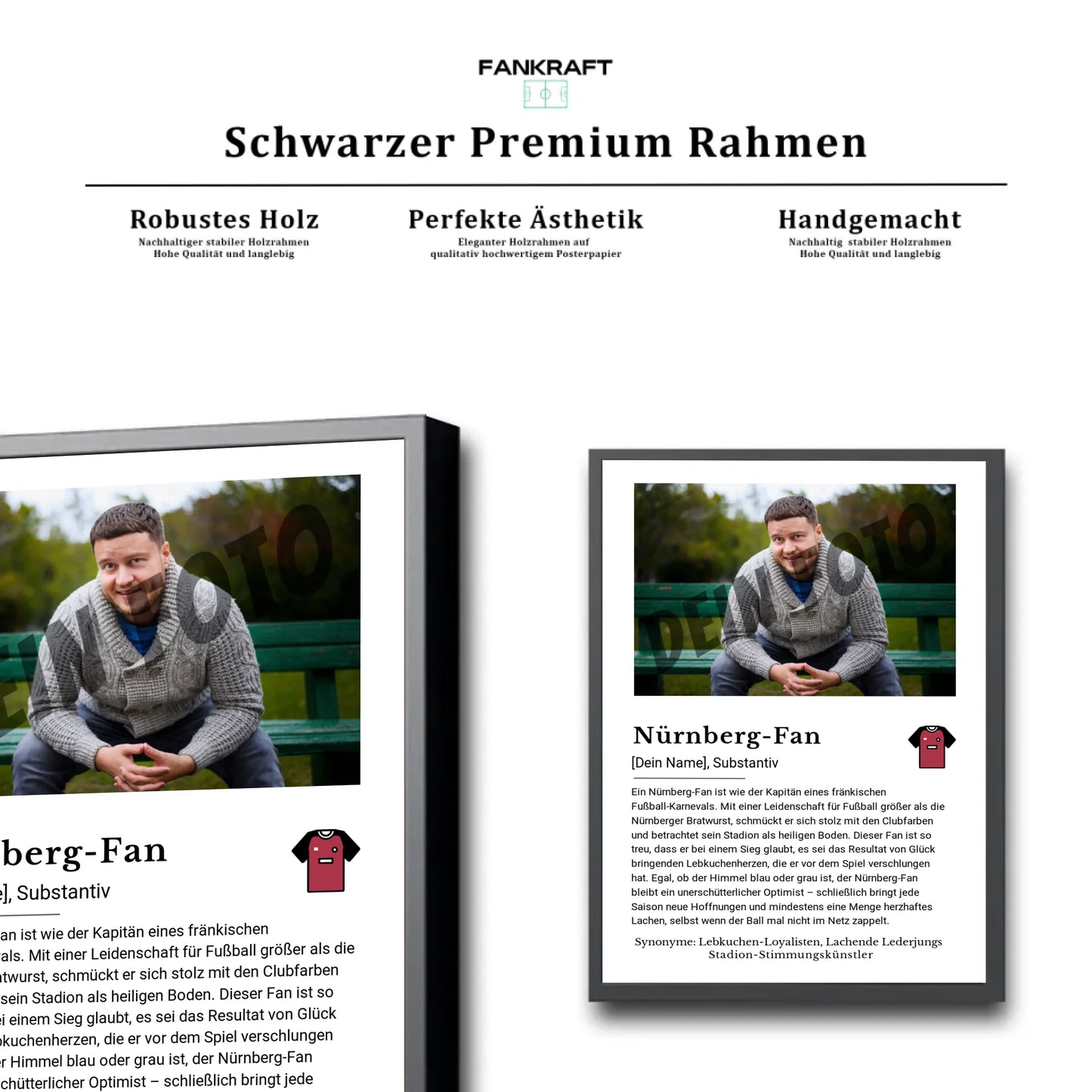 Stadion Schwarzer Premium Rahmen