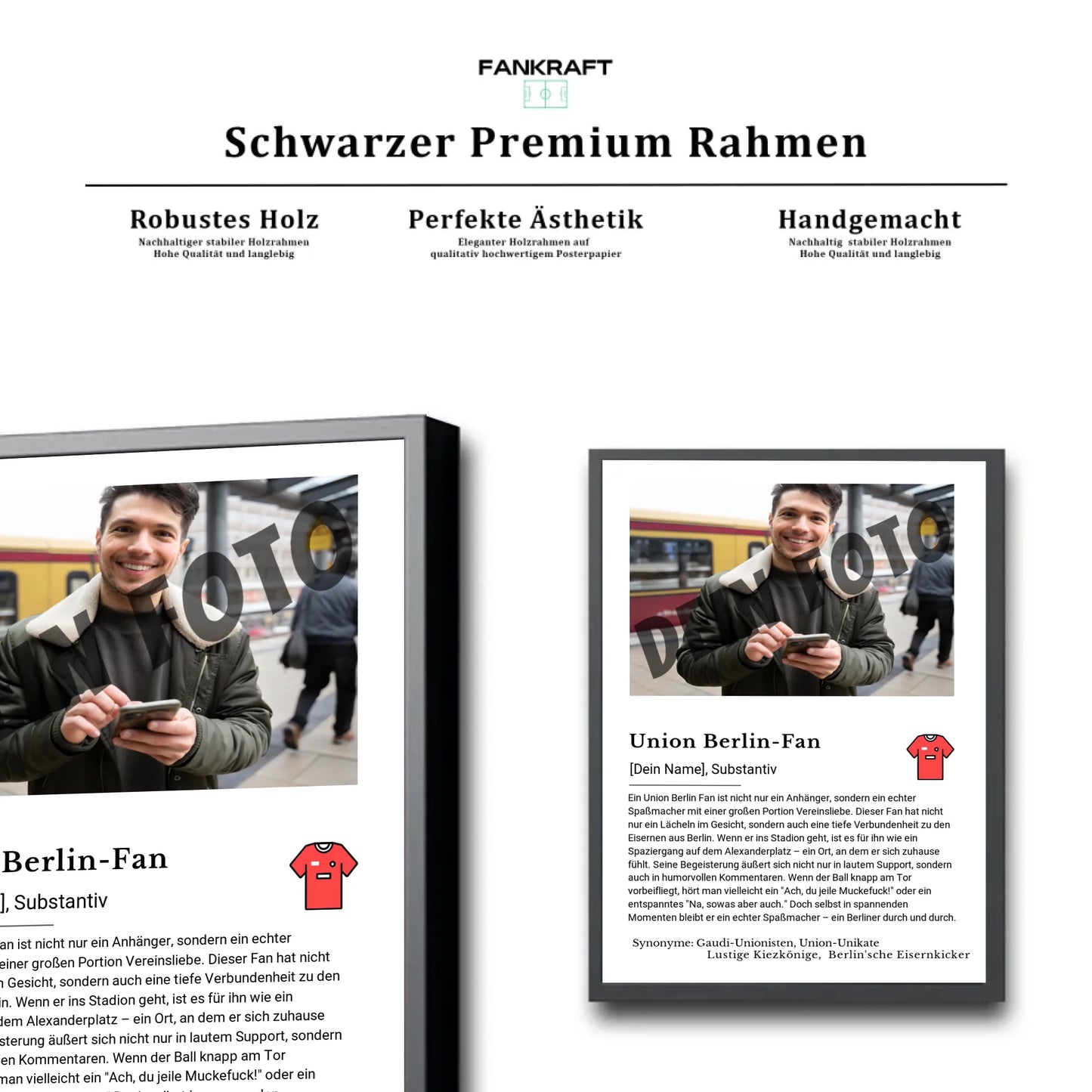 Stadion Schwarzer Premium Rahmen