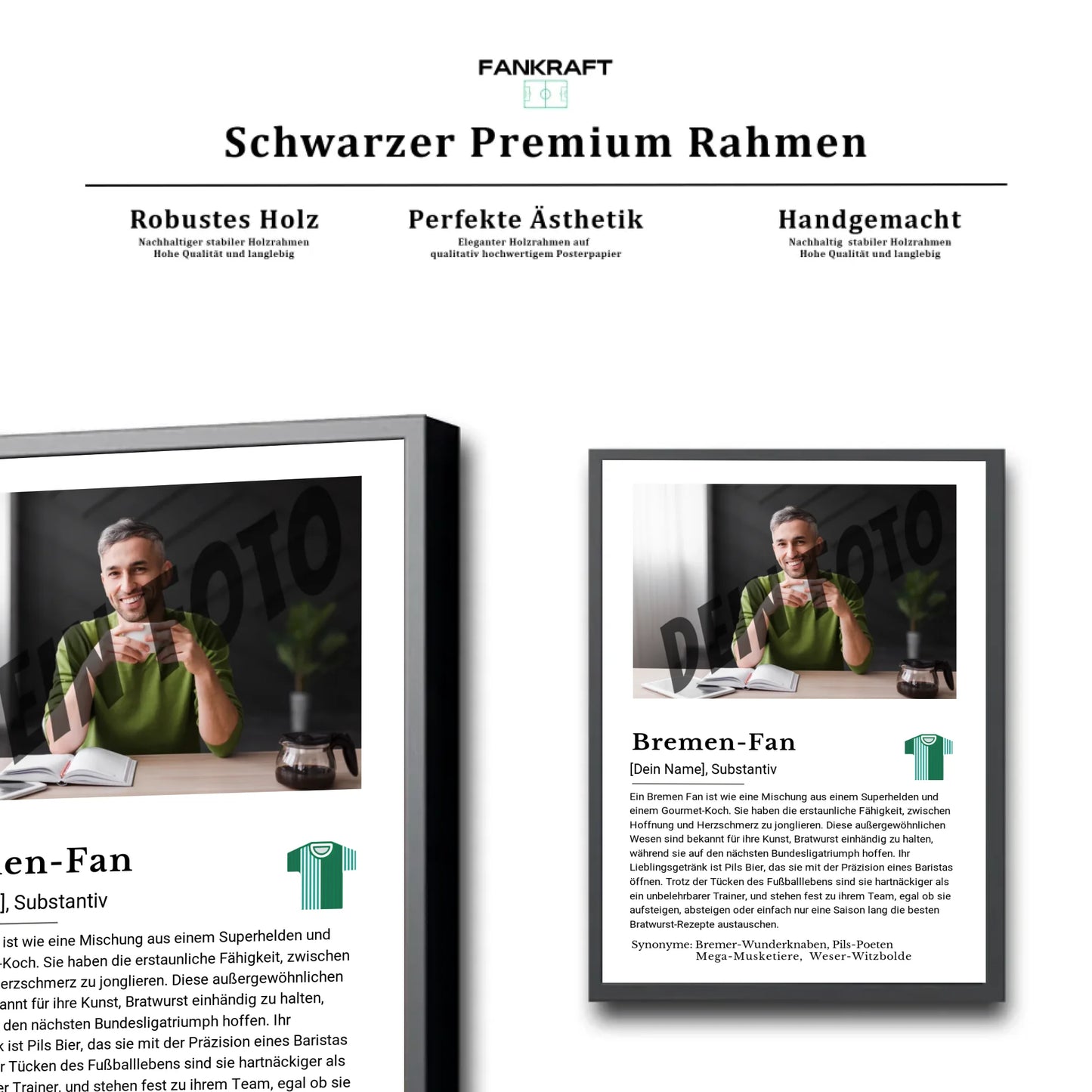 Stadion Schwarzer Premium Rahmen