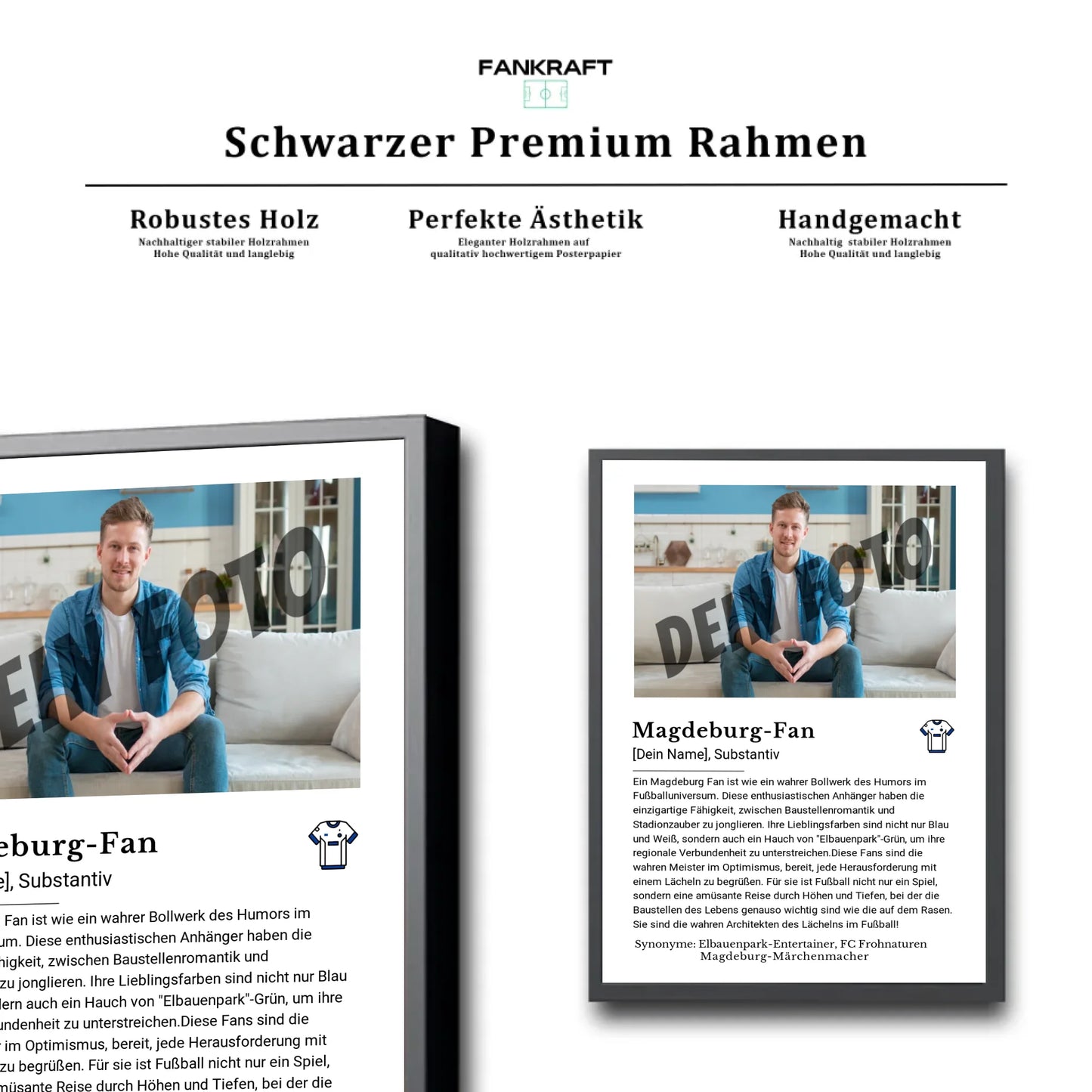 Stadion Schwarzer Premium Rahmen
