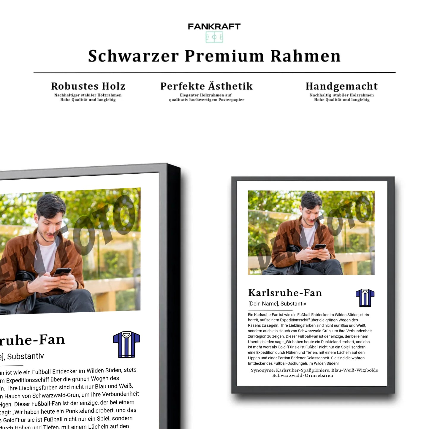 Stadion Schwarzer Premium Rahmen