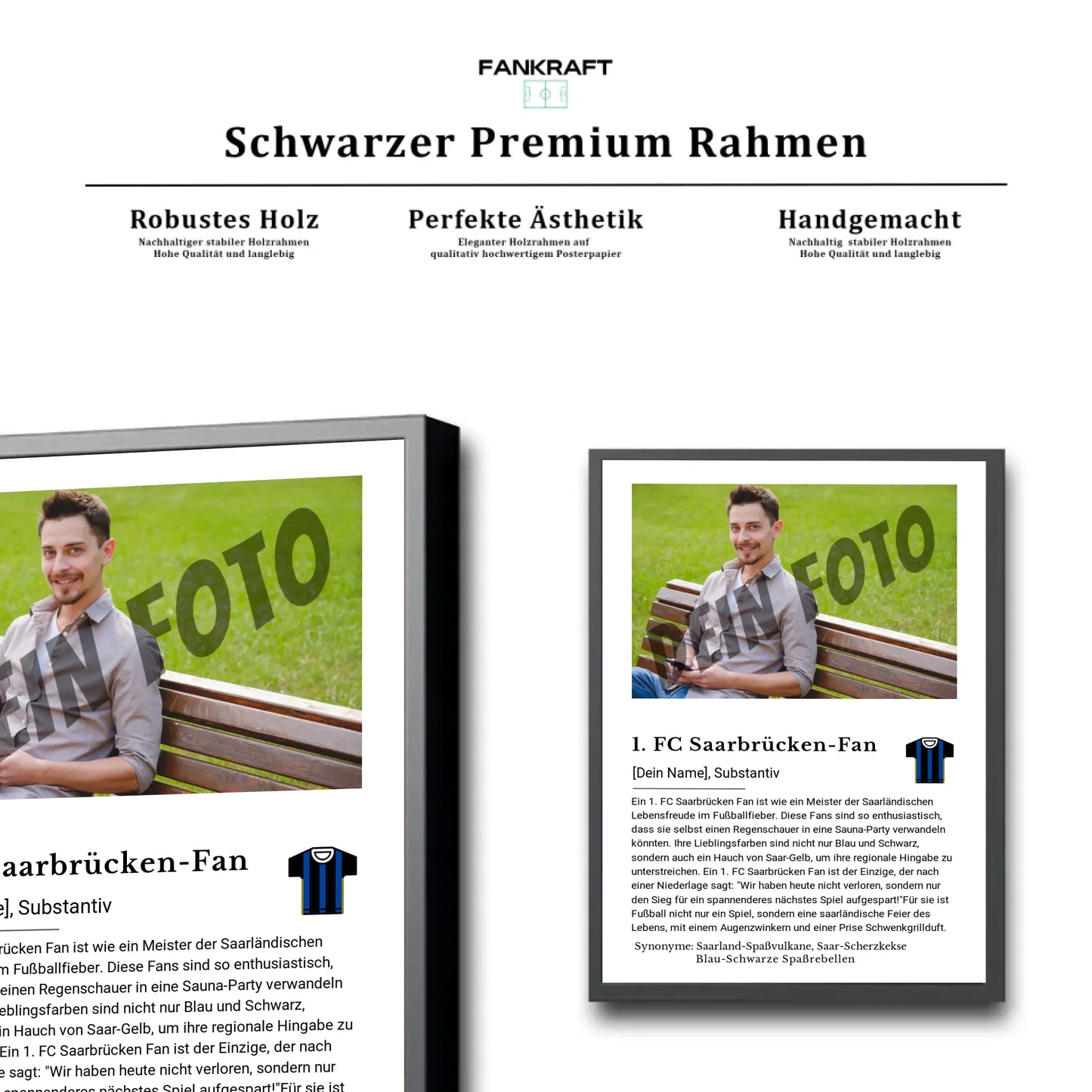 Stadion Schwarzer Premium Rahmen