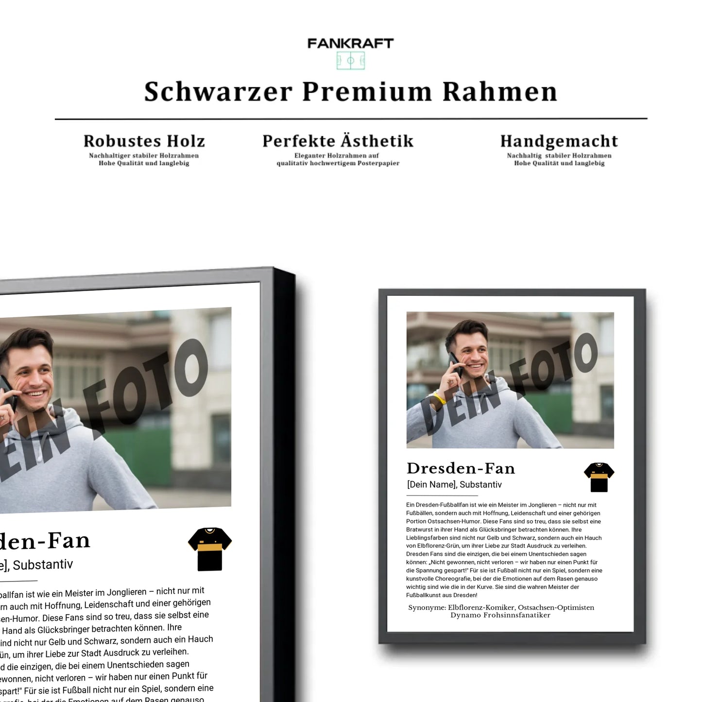 Stadion Schwarzer Premium Rahmen