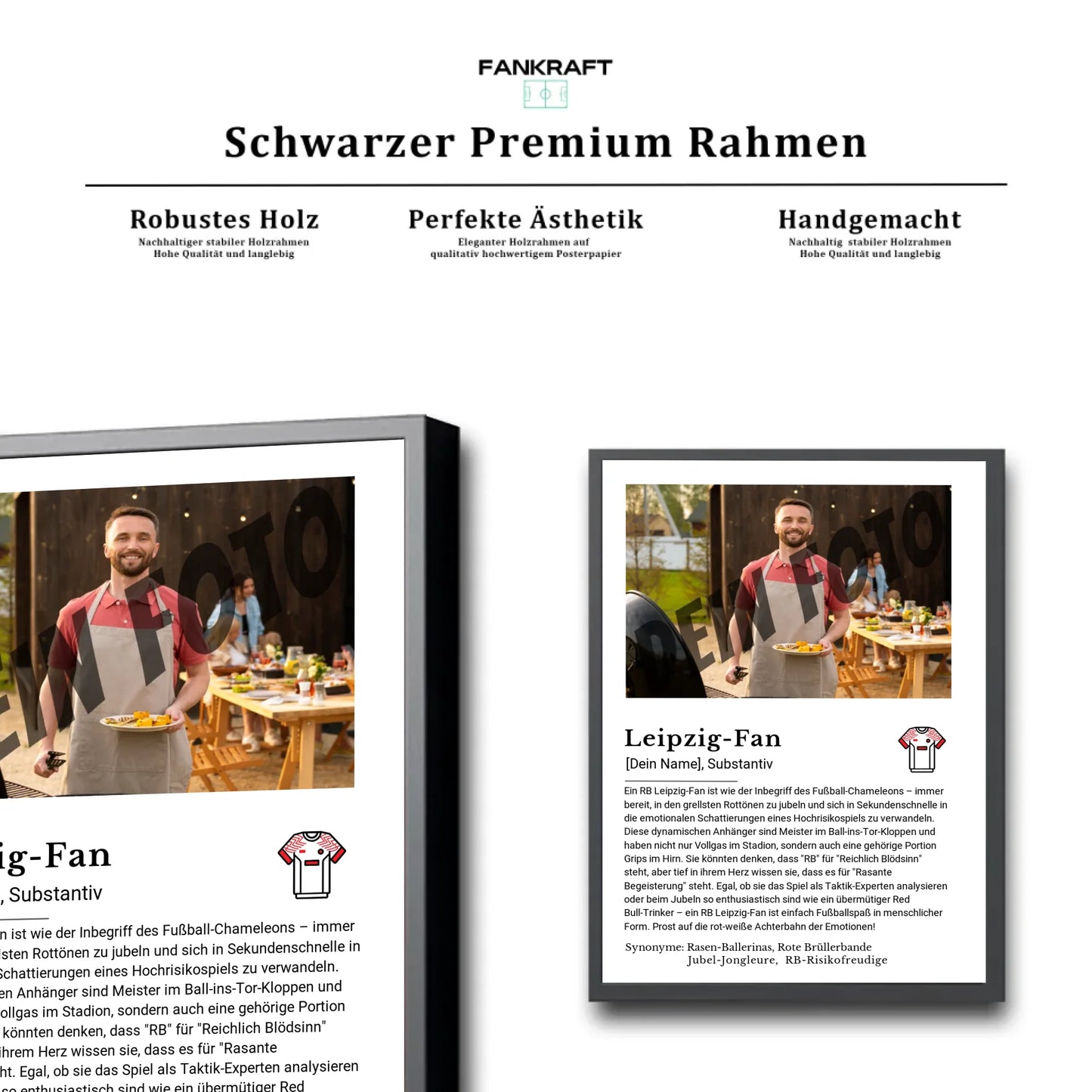 Stadion Schwarzer Premium Rahmen
