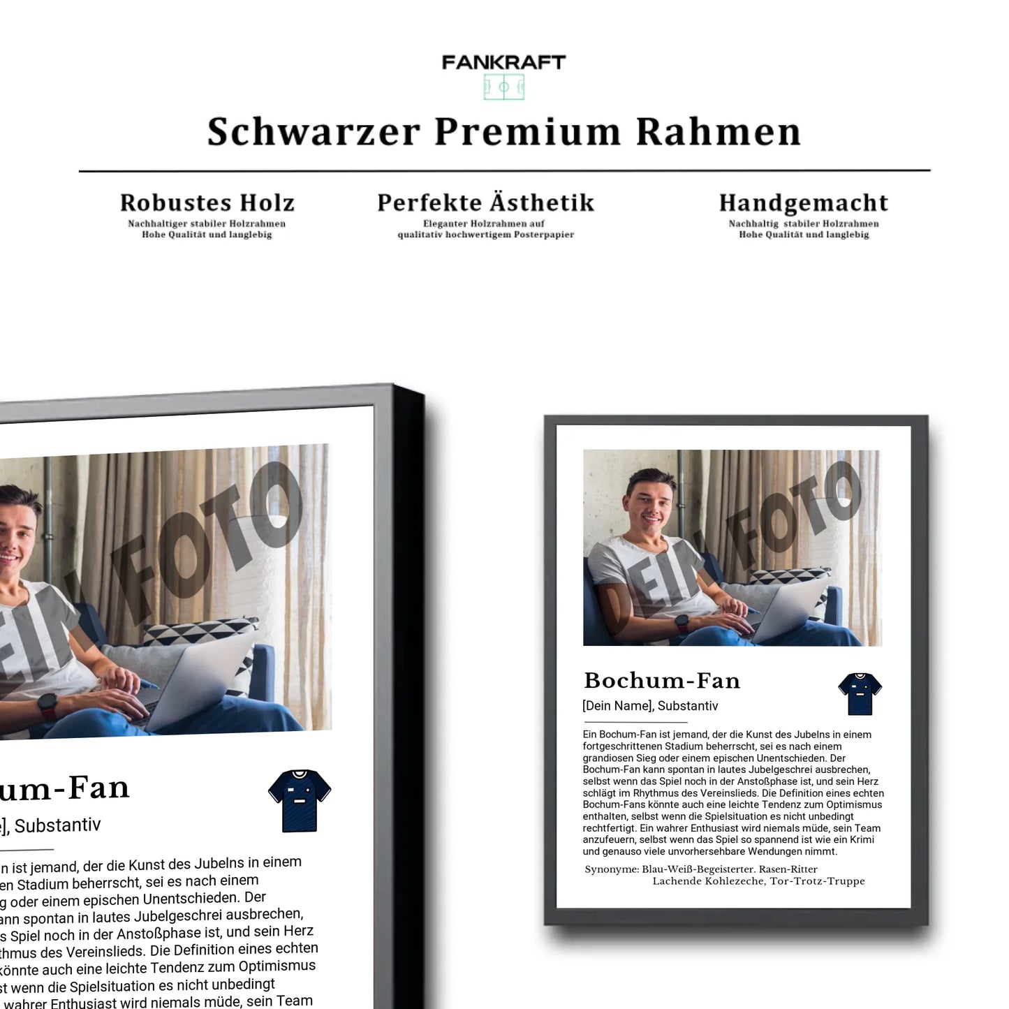 Stadion Schwarzer Premium Rahmen