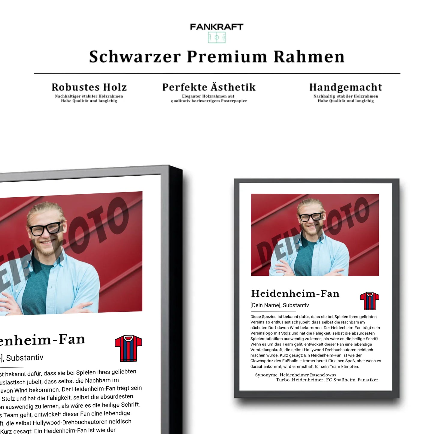 Stadion Schwarzer Premium Rahmen