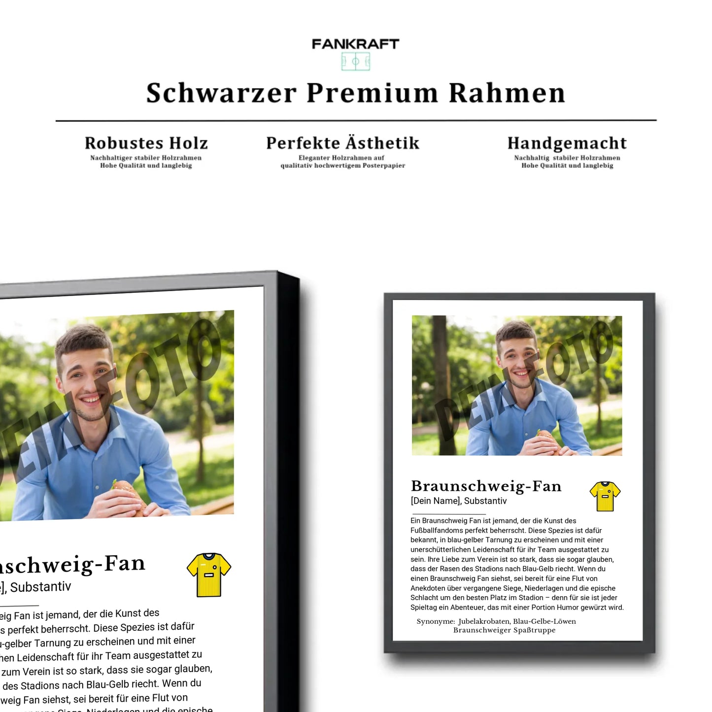 Stadion Schwarzer Premium Rahmen