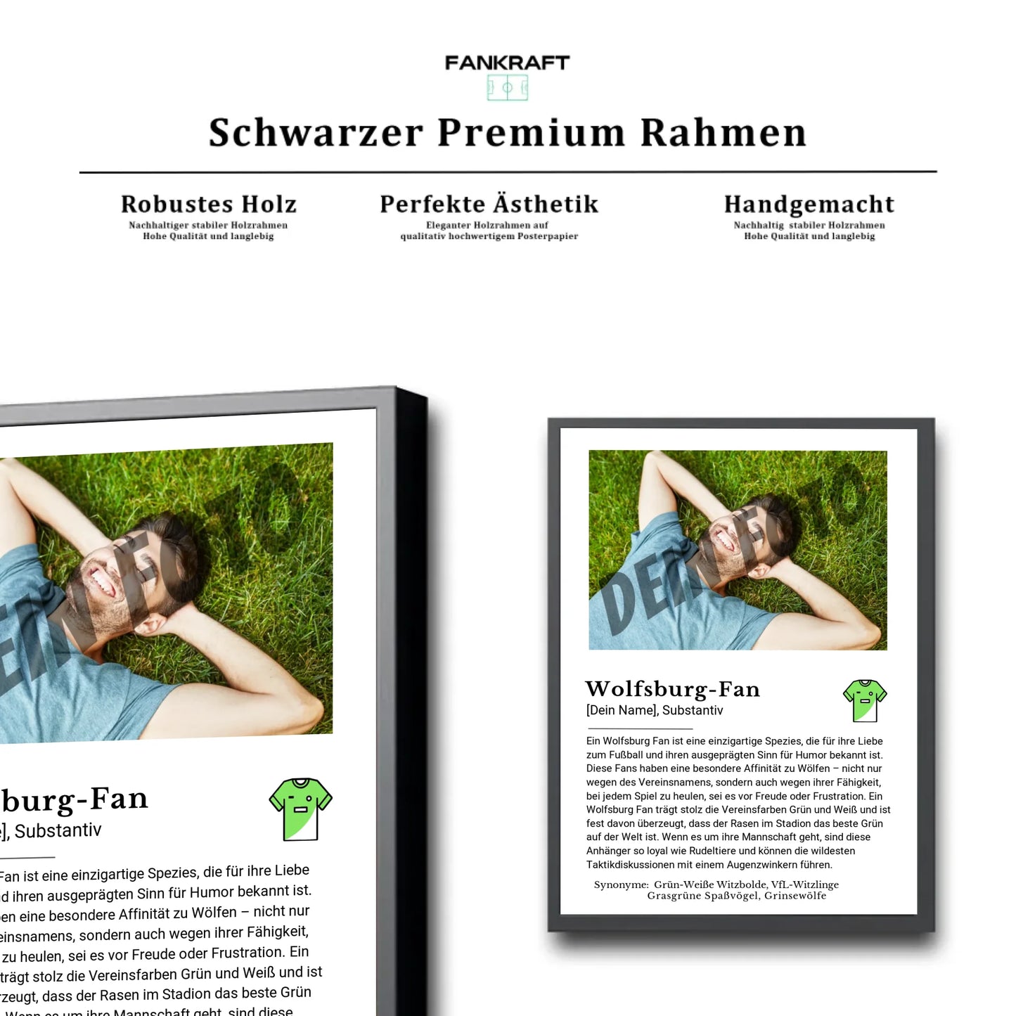 Stadion Schwarzer Premium Rahmen