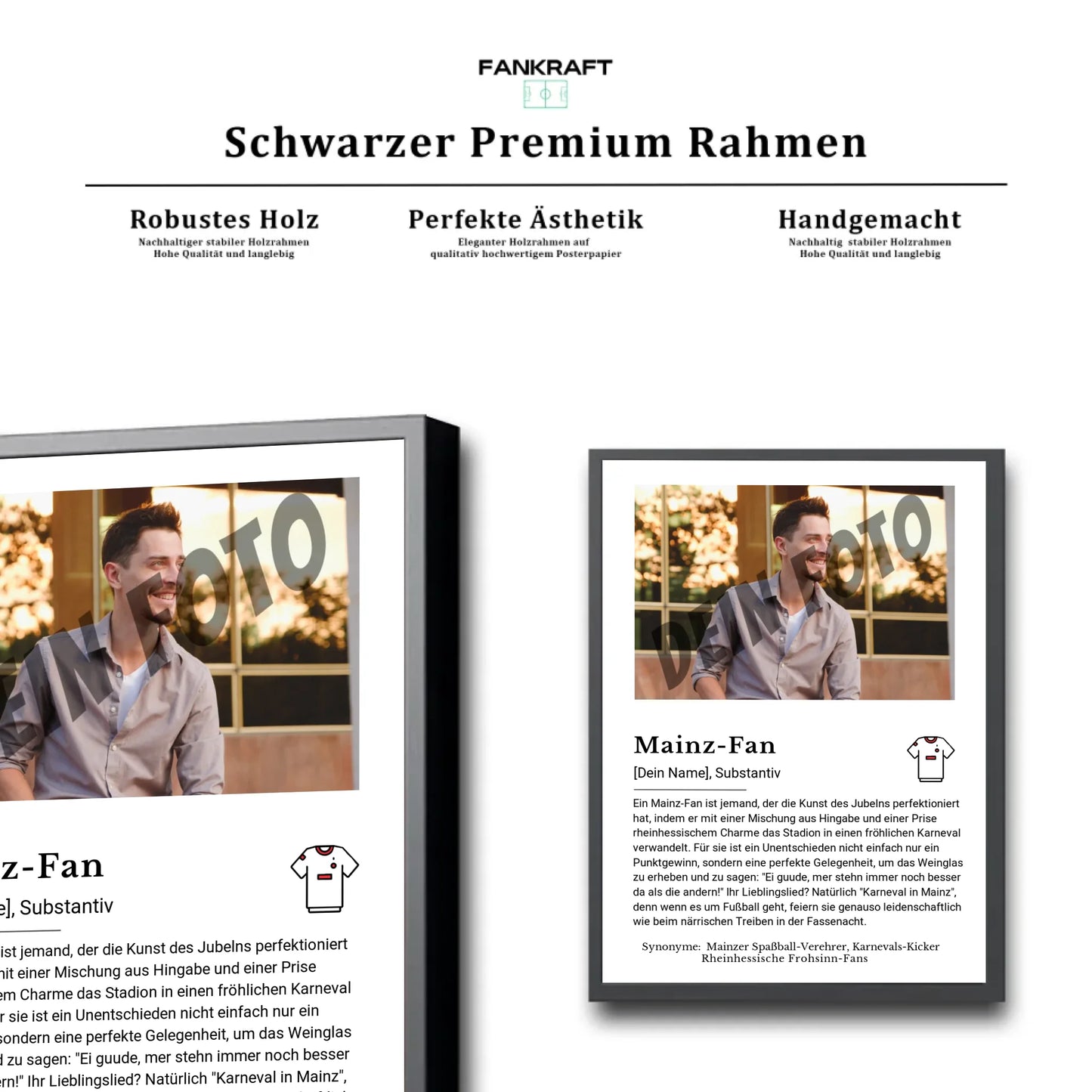 Stadion Schwarzer Premium Rahmen