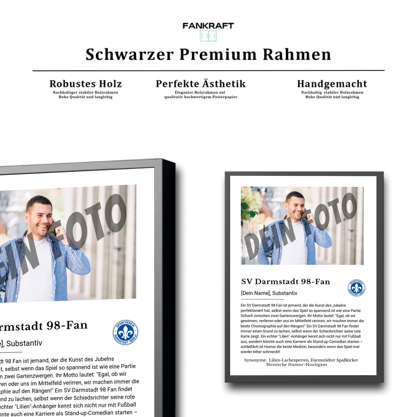 Stadion Schwarzer Premium Rahmen