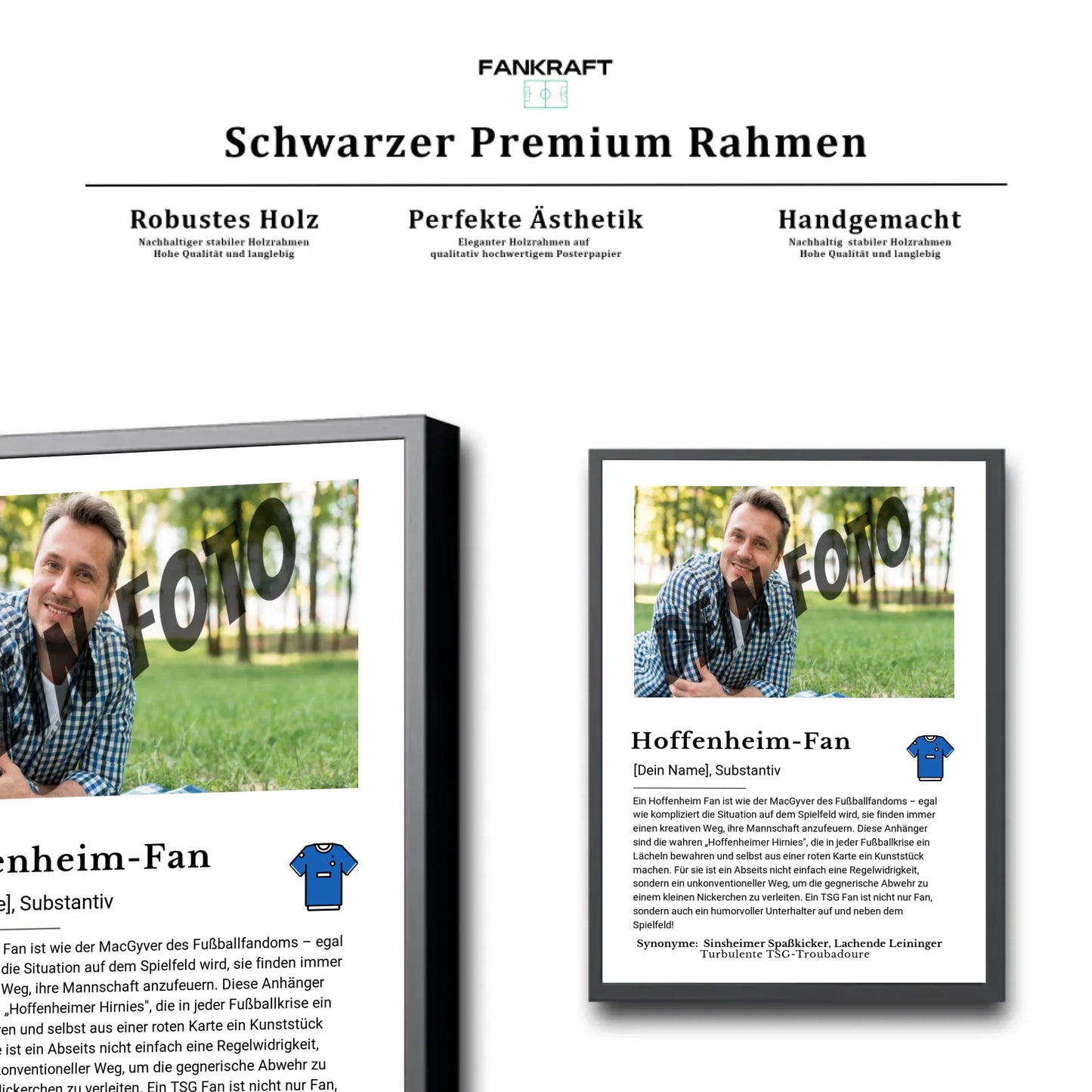Stadion Schwarzer Premium Rahmen