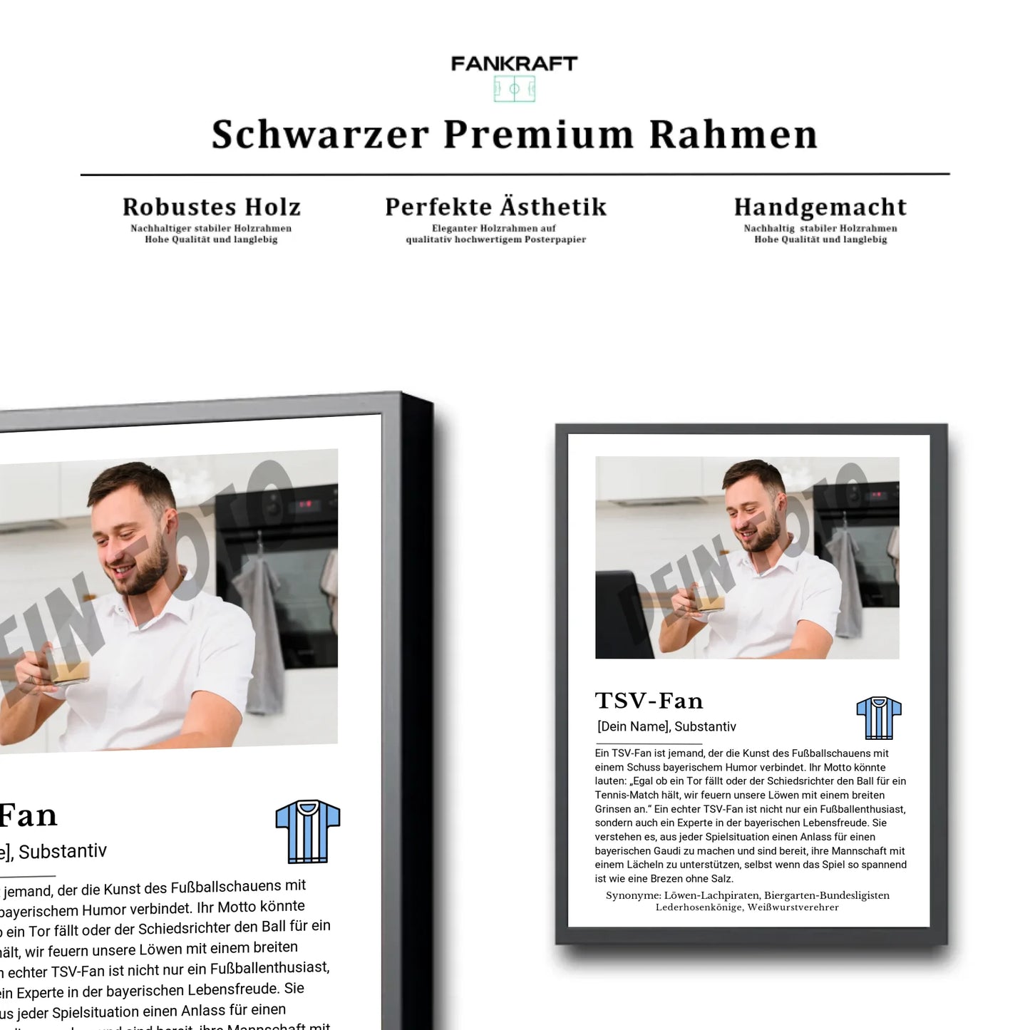 Stadion Schwarzer Premium Rahmen
