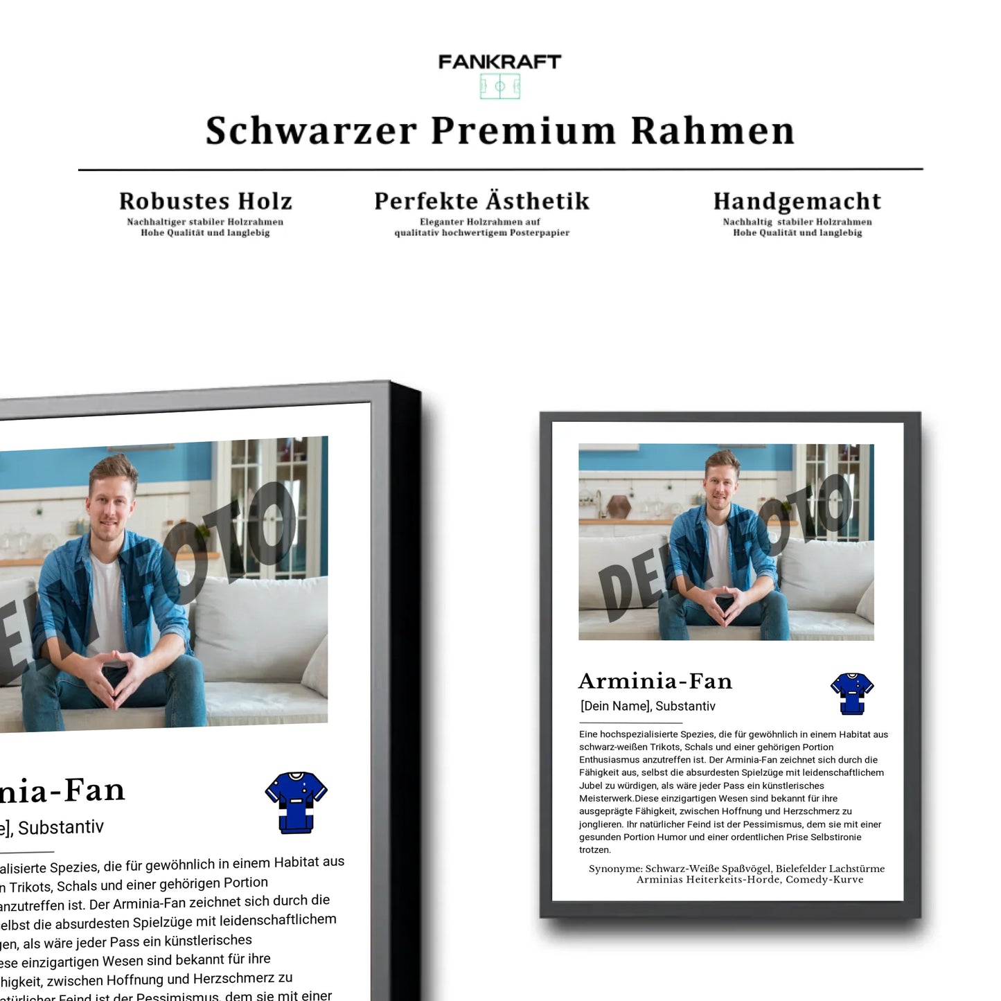 Stadion Schwarzer Premium Rahmen
