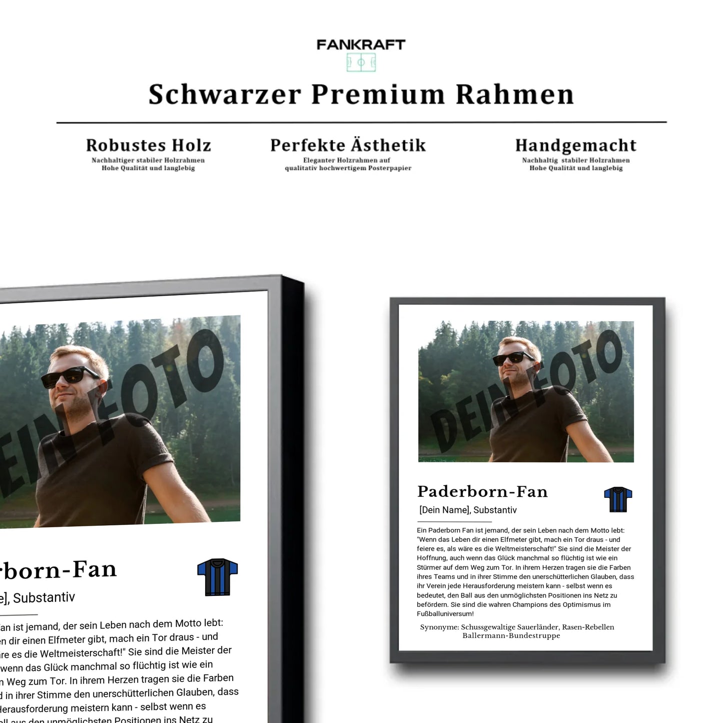 Stadion Schwarzer Premium Rahmen
