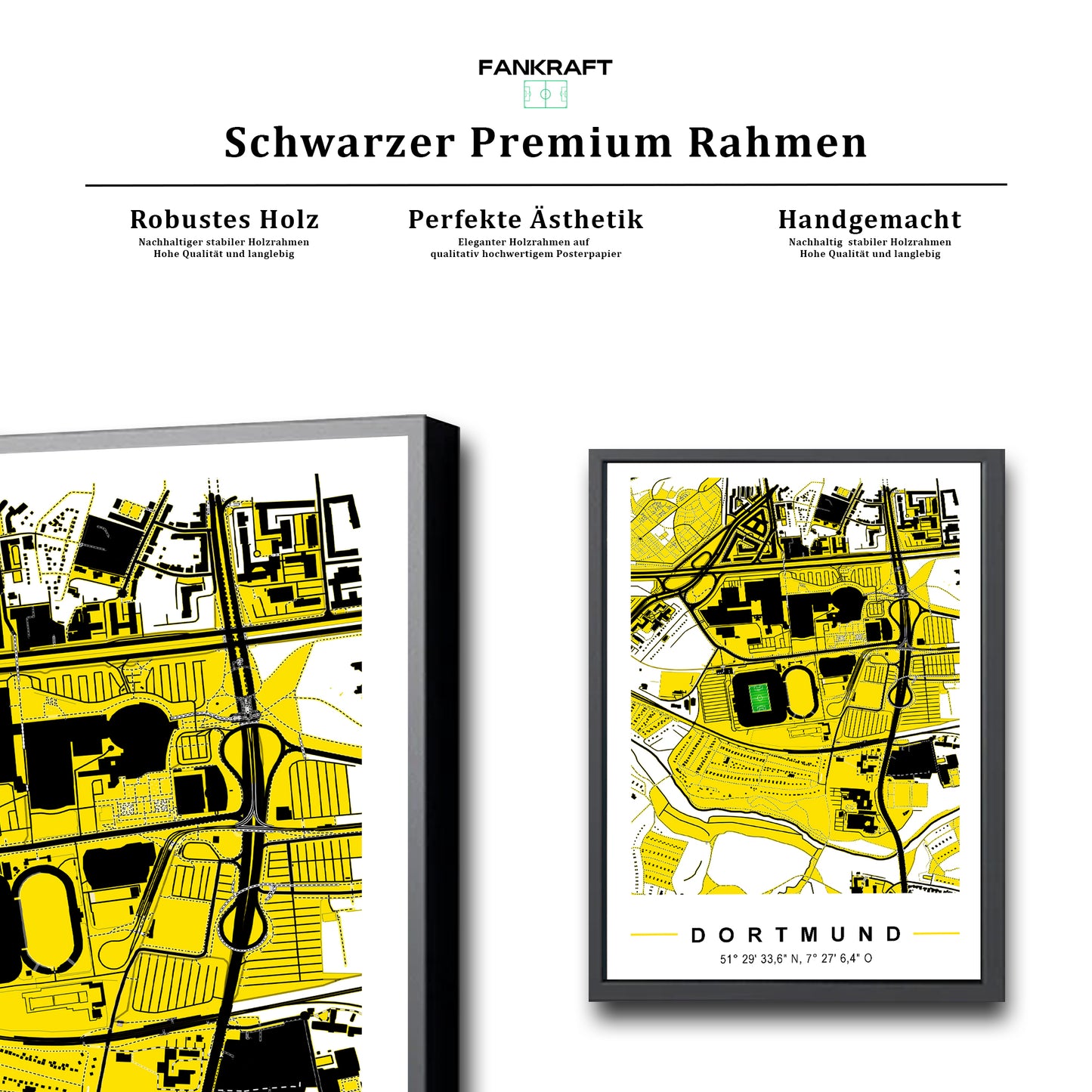 Stadion Poster Dortmund, Fußball Karte, Fußball Poster Map