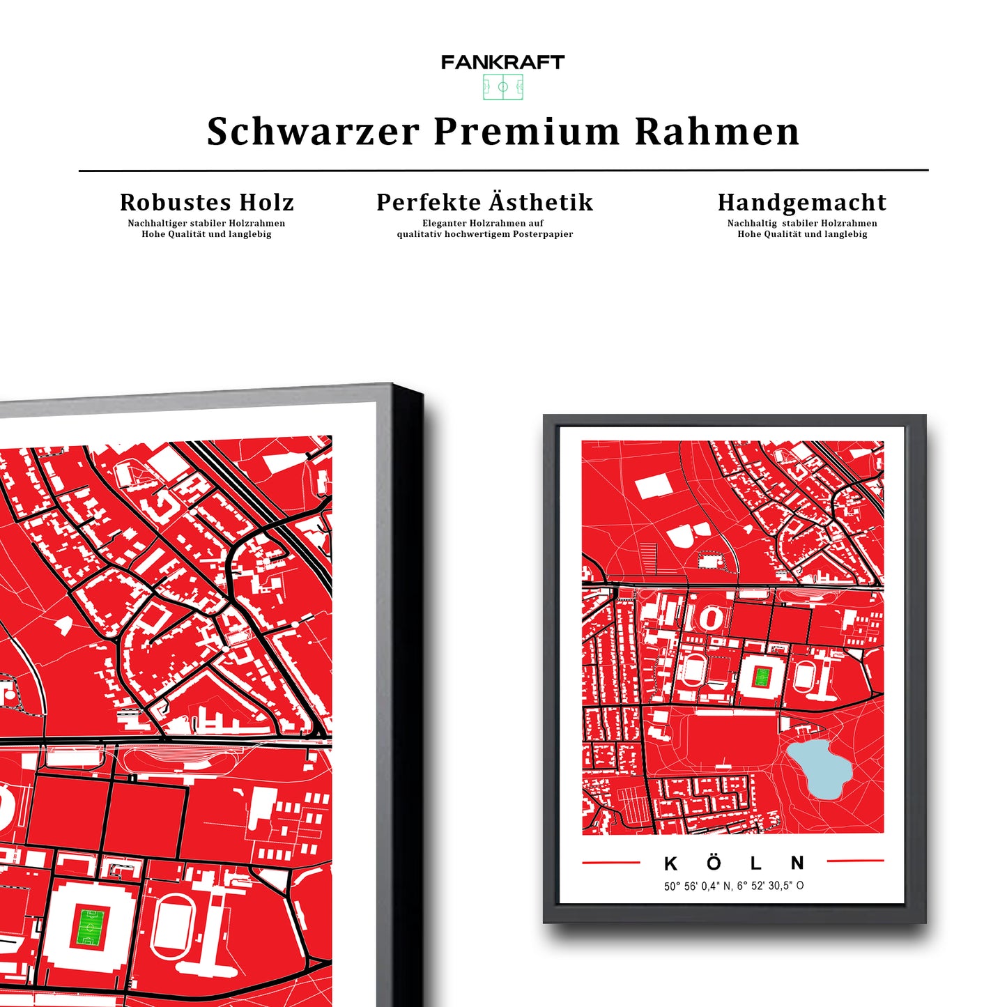 Stadion Poster Köln, Fußball Karte, Fußball Poster Map