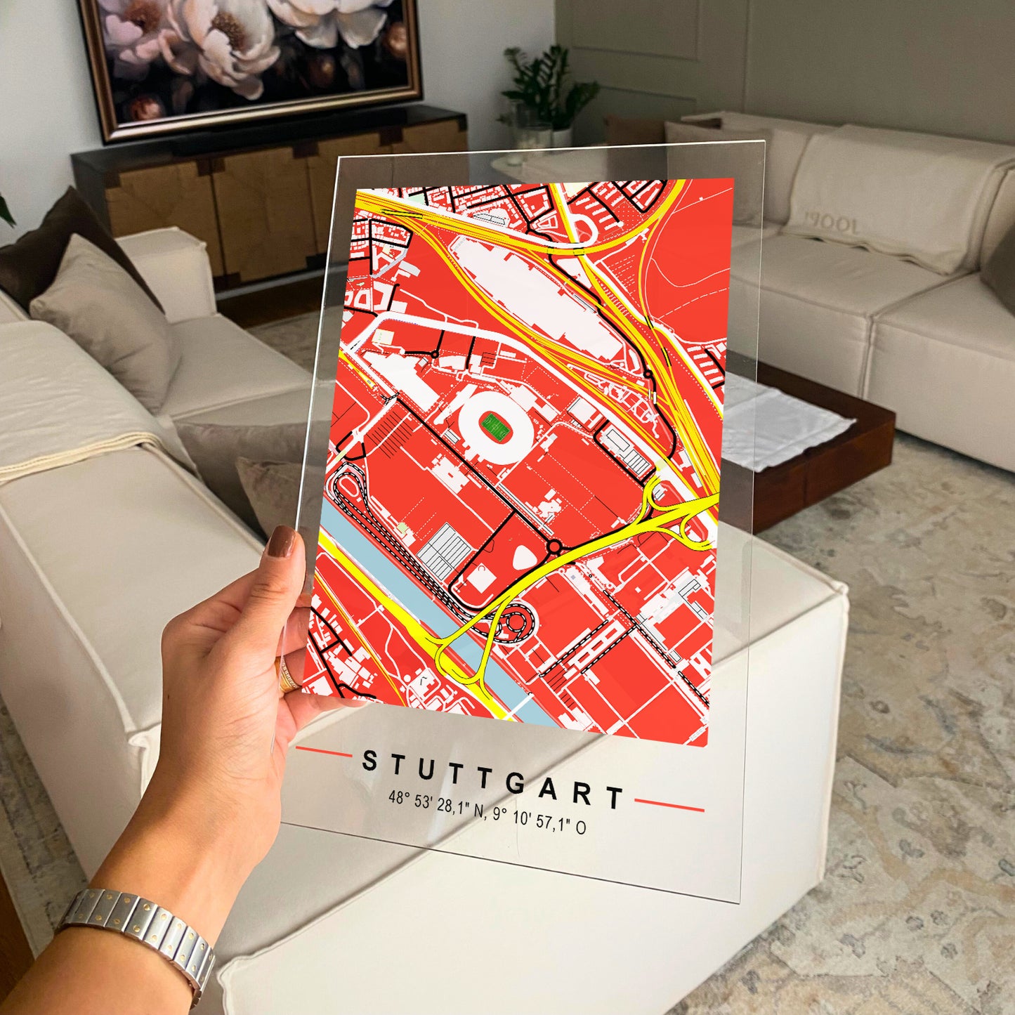 Acryltafel - Stuttgart