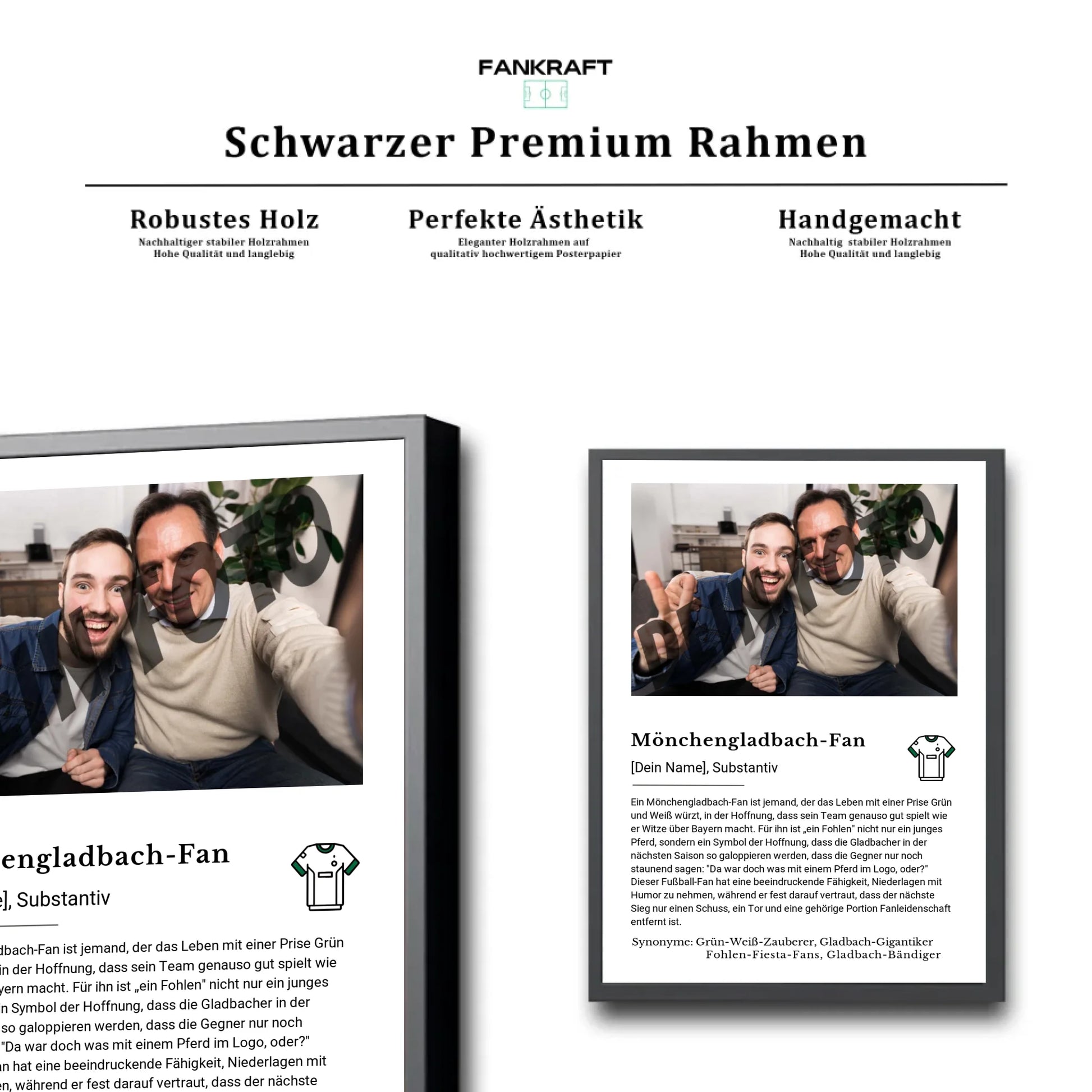Stadion Schwarzer Premium Rahmen