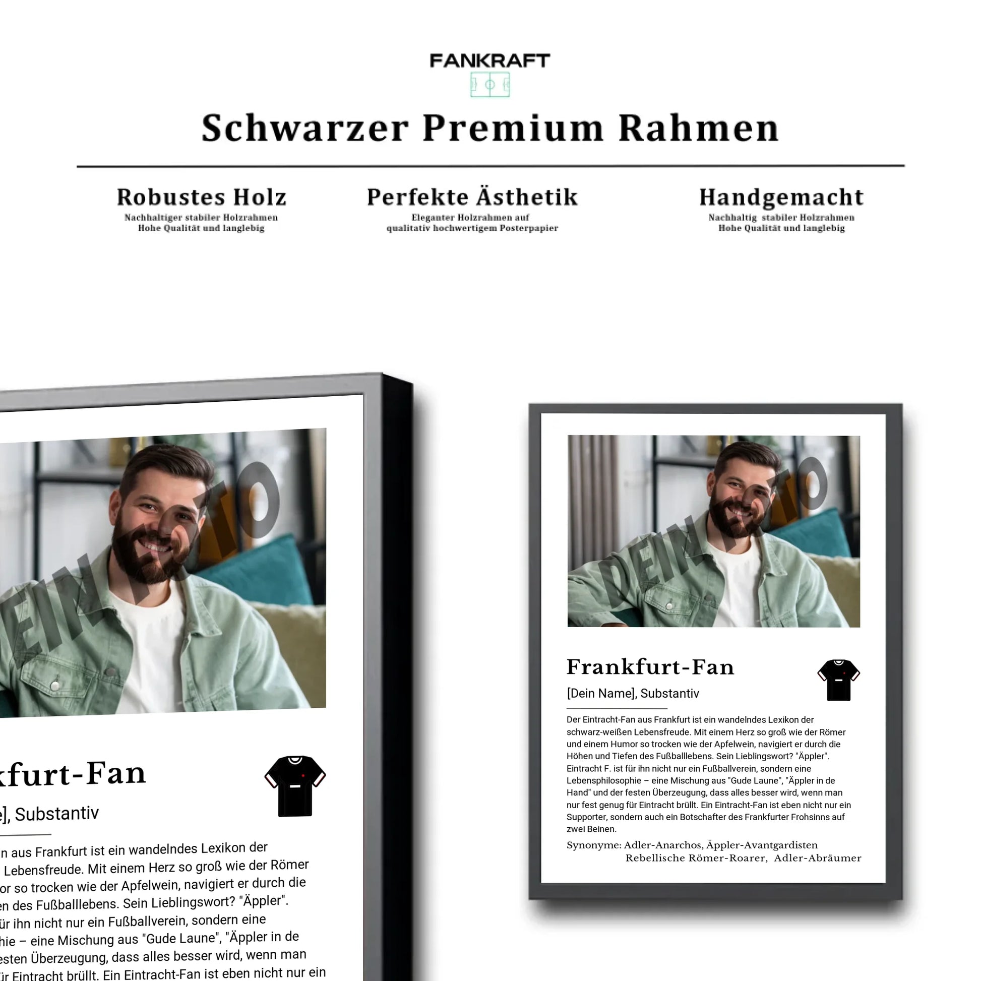 Stadion Schwarzer Premium Rahmen