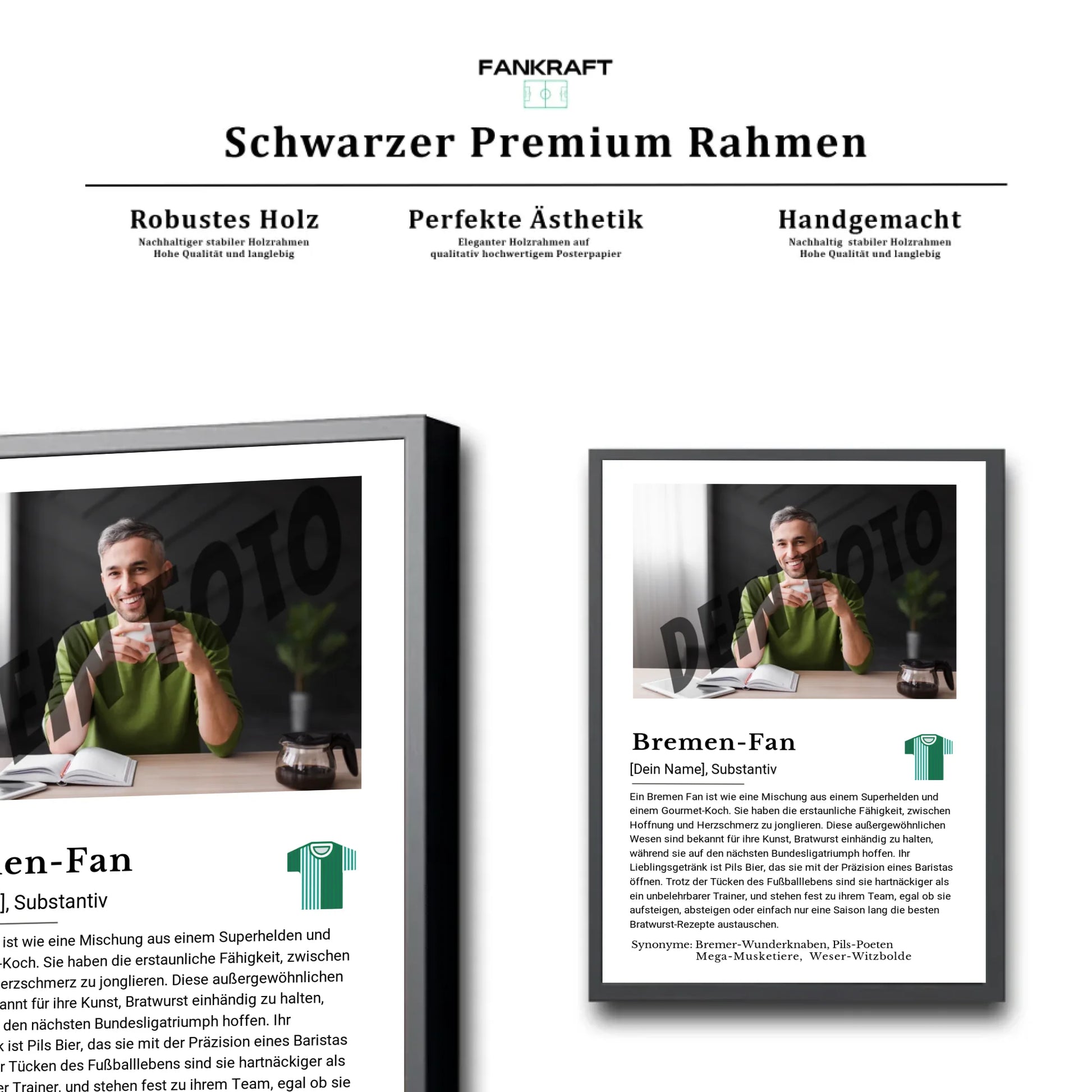 Stadion Schwarzer Premium Rahmen
