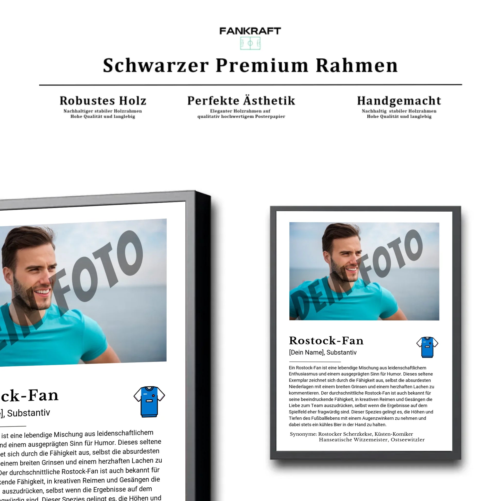 Stadion Schwarzer Premium Rahmen