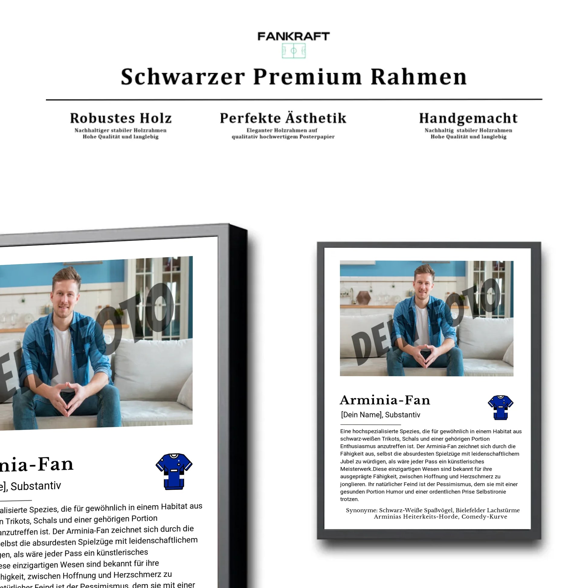 Stadion Schwarzer Premium Rahmen
